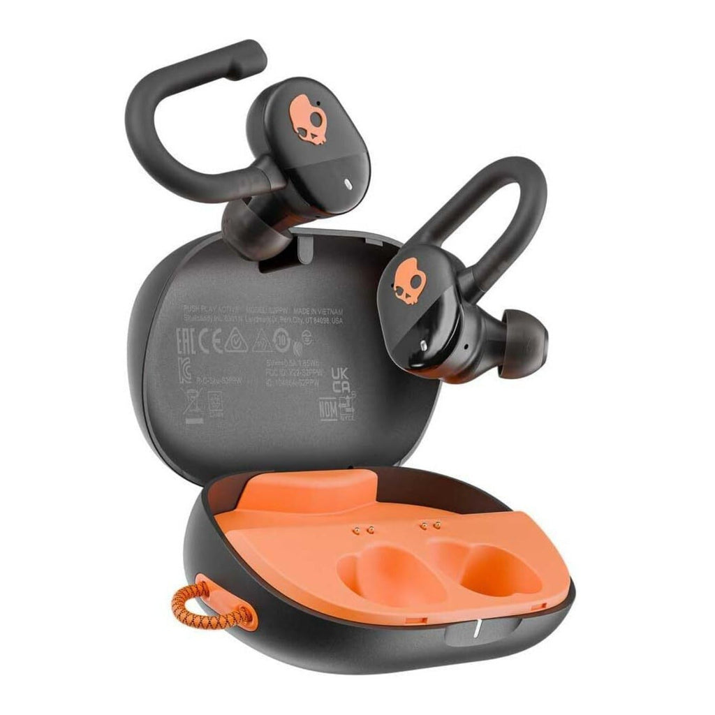 Skullcandy Push Play Active True Wireless Over-Ear Hanger Earbuds (Black/Orange)