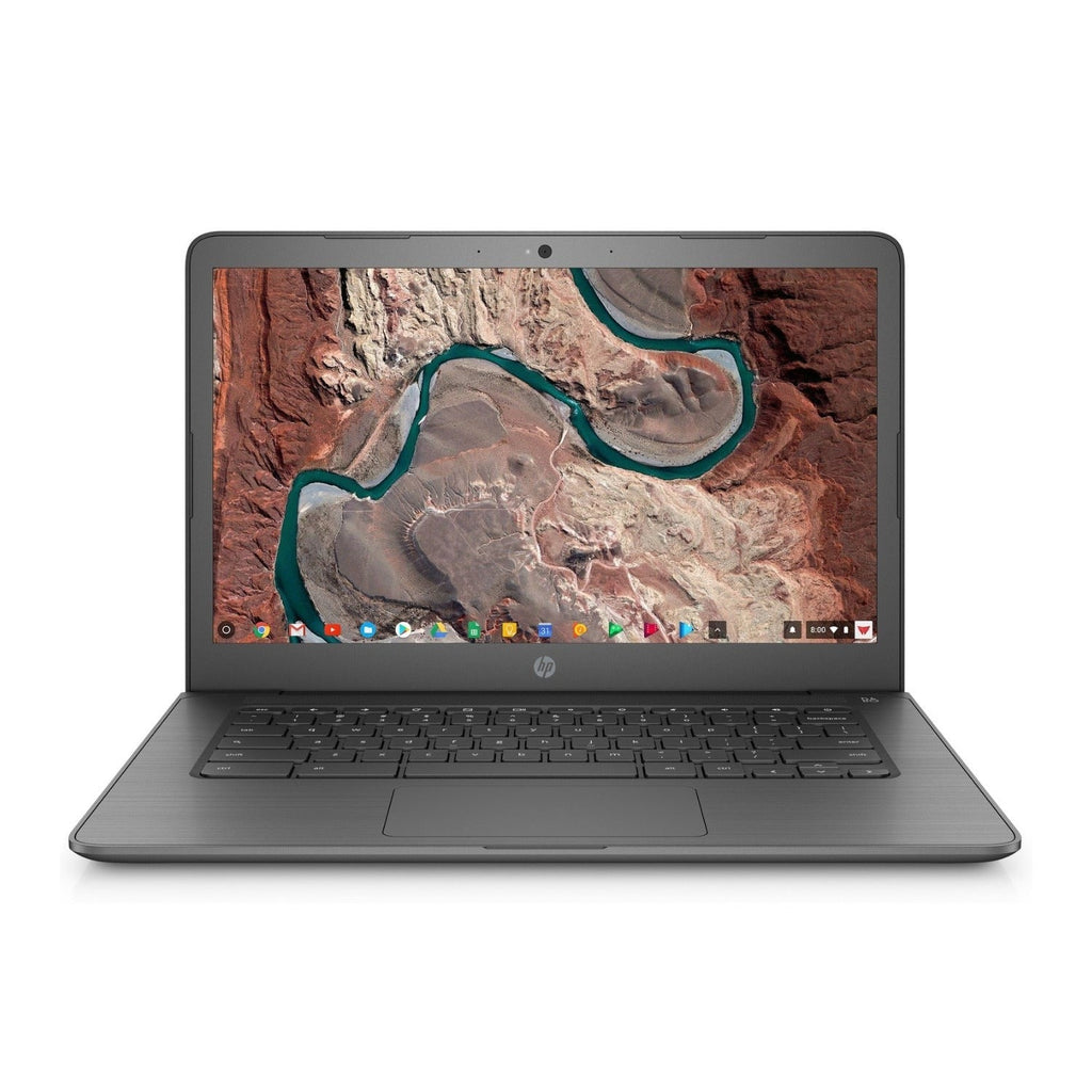 HP Chromebook 14-ca Laptop, 14" FHD, Intel N3350, 4GB RAM, 32GB eMMC (Certified Refurbished)