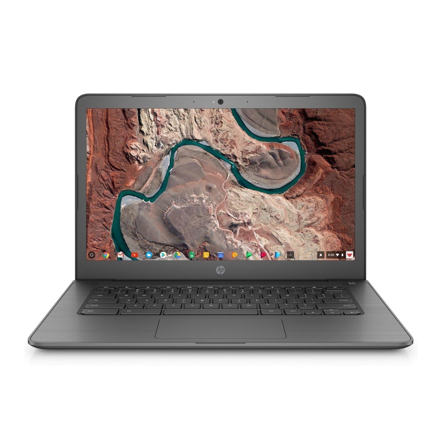 HP Chromebook 14-ca Laptop, 14" FHD, Intel N3350, 4GB RAM, 32GB eMMC (Certified Refurbished)