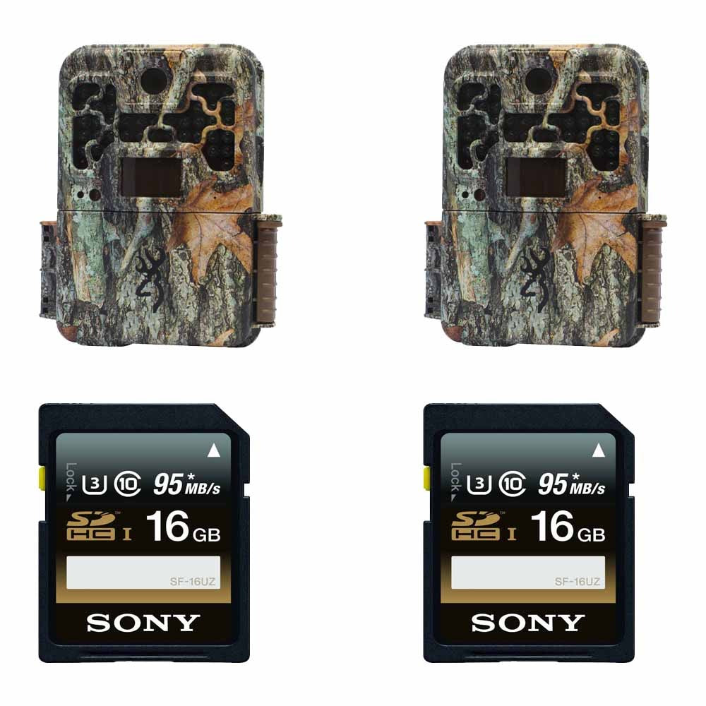 Browning RECON FORCE FHD PLATINUM BTC7FHDP Trail Game Camera (10MP) w/ Sony 16GB Memory Cards