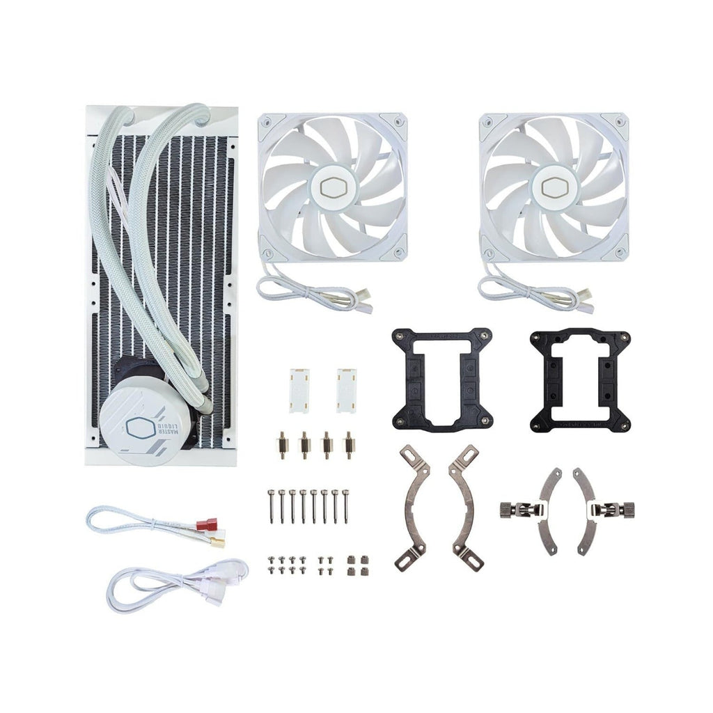 Cooler Master MasterLiquid 240L Core ARGB Close-Loop AIO Liquid Cooler (White)