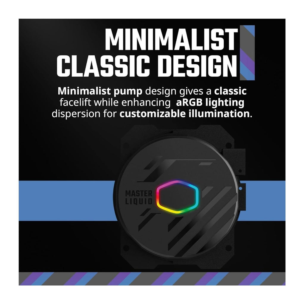 Cooler Master MasterLiquid 360L Core 120mm ARGB Close-Loop AIO Liquid CPU Cooler