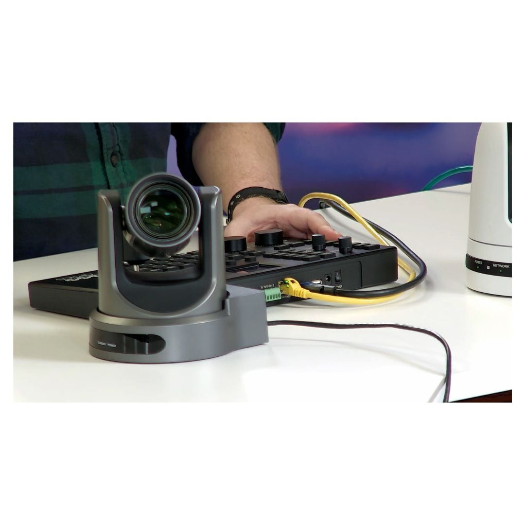 PTZOptics Move SE 30x FHD Advanced PTZ Auto-Tracking Camera (2-Pack) with Joystick Controller Bundle