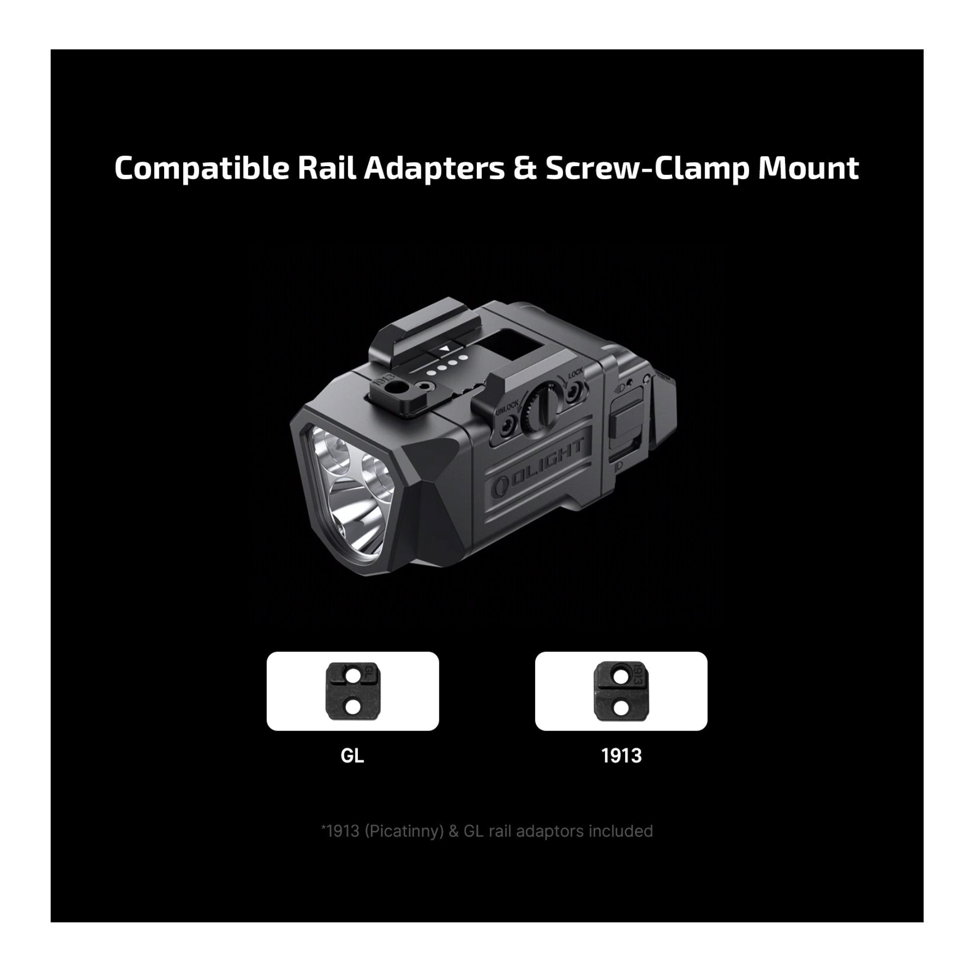 OLIGHT PL X Tactical Dual Beams Rechargeable USB-C Flashlight (Matte Black)