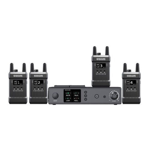Hollyland Mars T1000 Full Duplex Intercom System (1 Base Station with 4 Beltpacks)