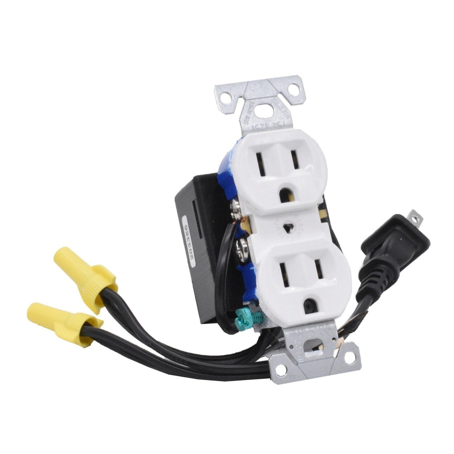 Mini Gadgets Bush Baby Hardwired Wall Receptacle Wi-Fi Hidden Camera (White)