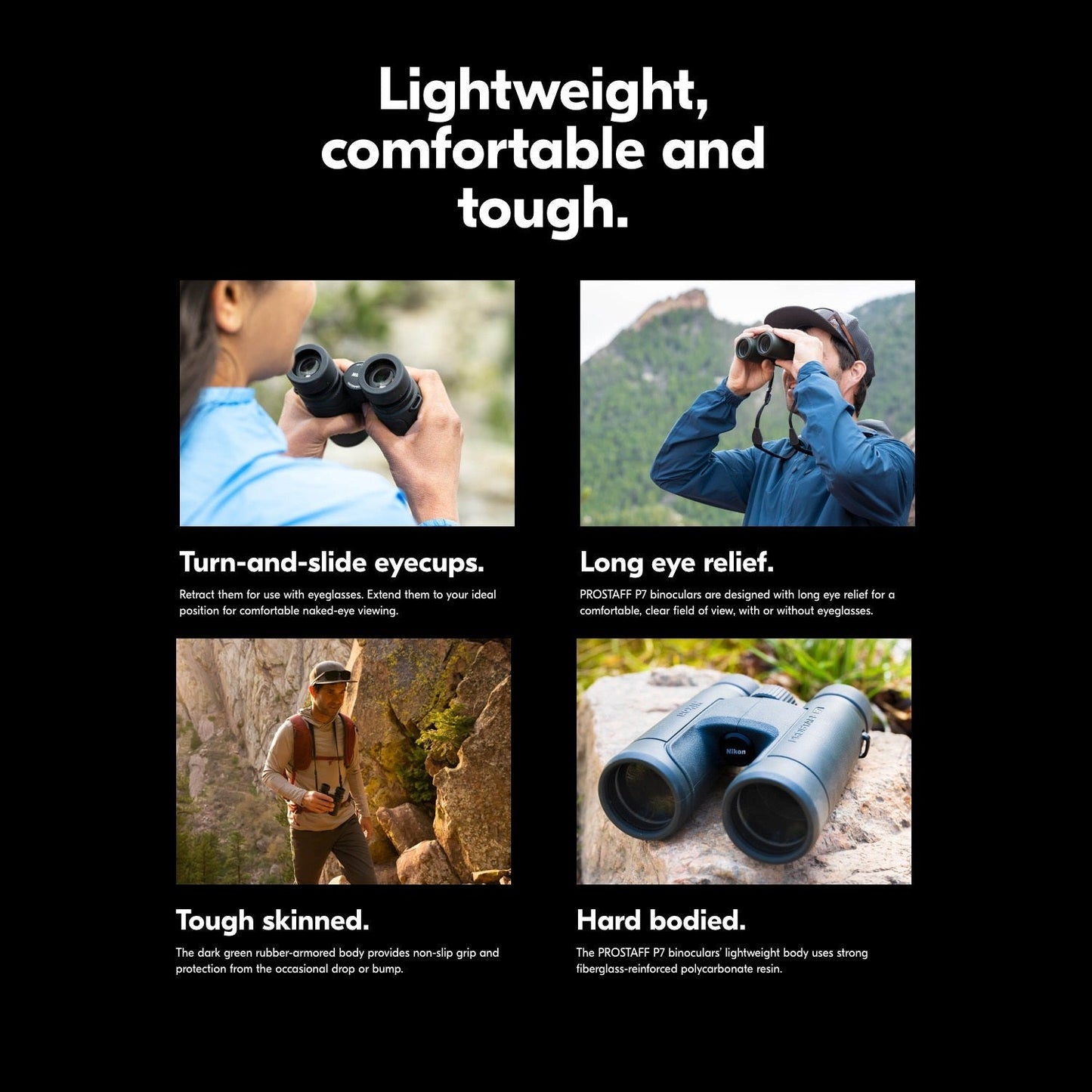 Nikon Monarch M5 12x42 Binoculars and Black Camera Shoulder Bag Bundle