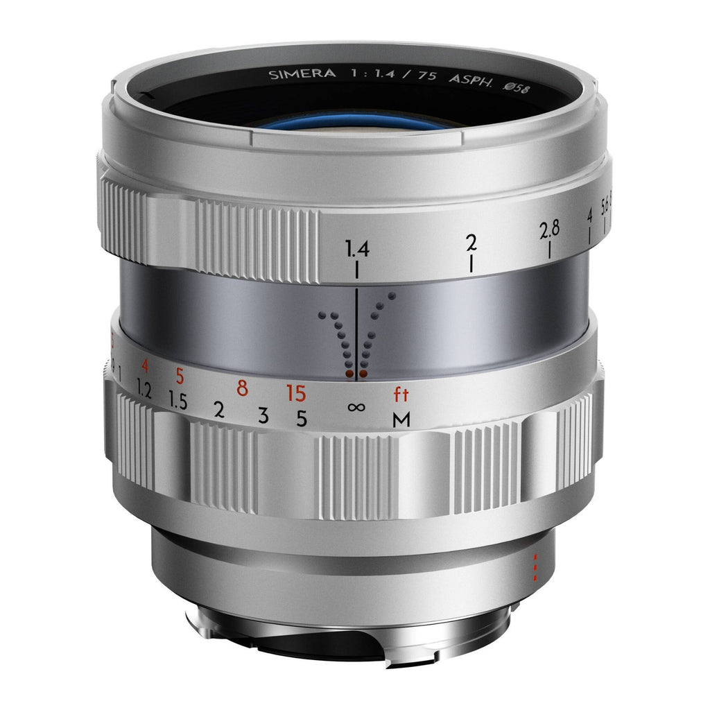 Thypoch Simera 75mm f/1.4 ASPH Full Frame Manual Lens (Leica M, Silver)
