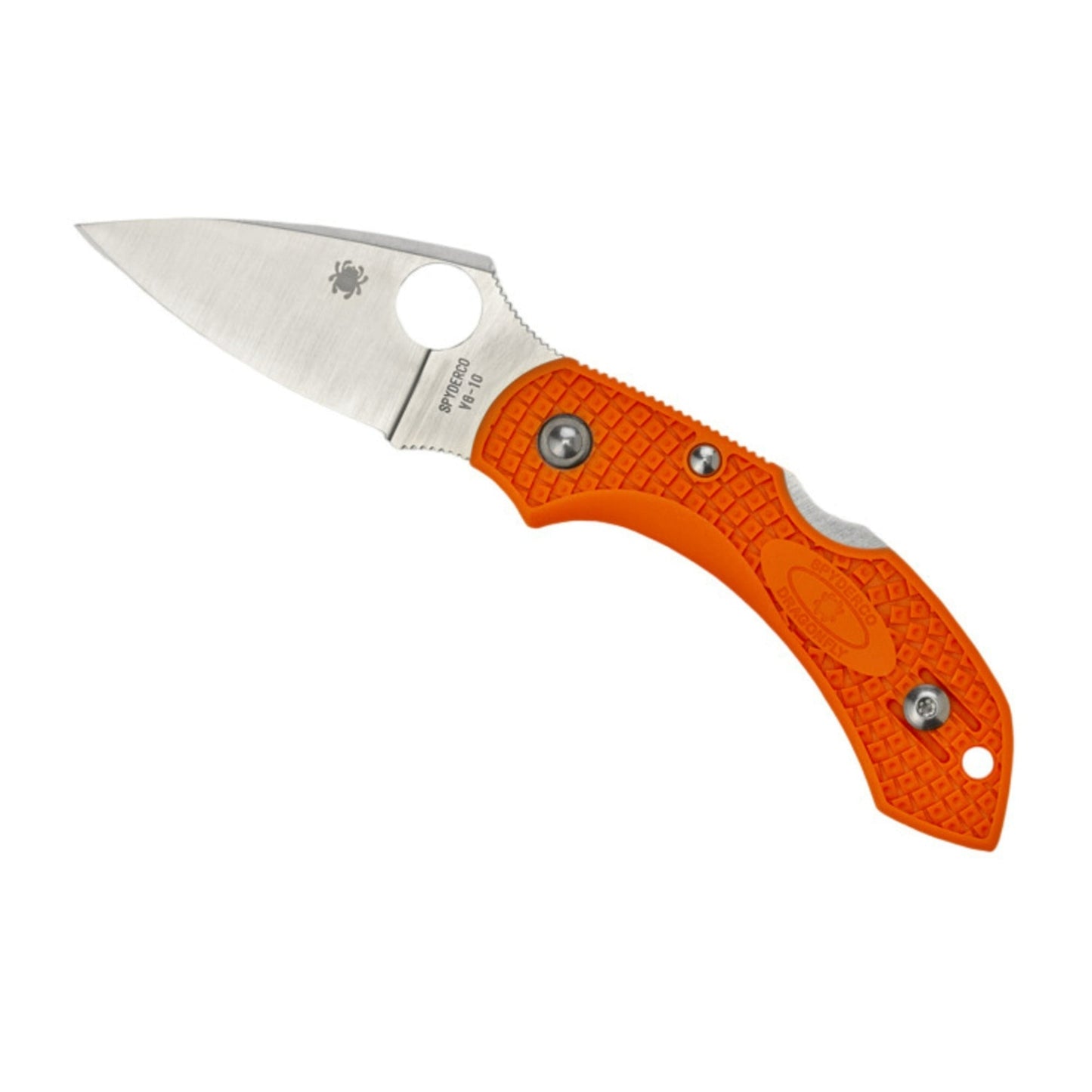 Spyderco Dragonfly 2 5.36-Inch Lightweight and Foldable PlainEdge Knife (Orange)