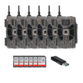 Stealth Cam Deceptor Dual Network Trail Camera (6 Pack) Bundle with Accessories