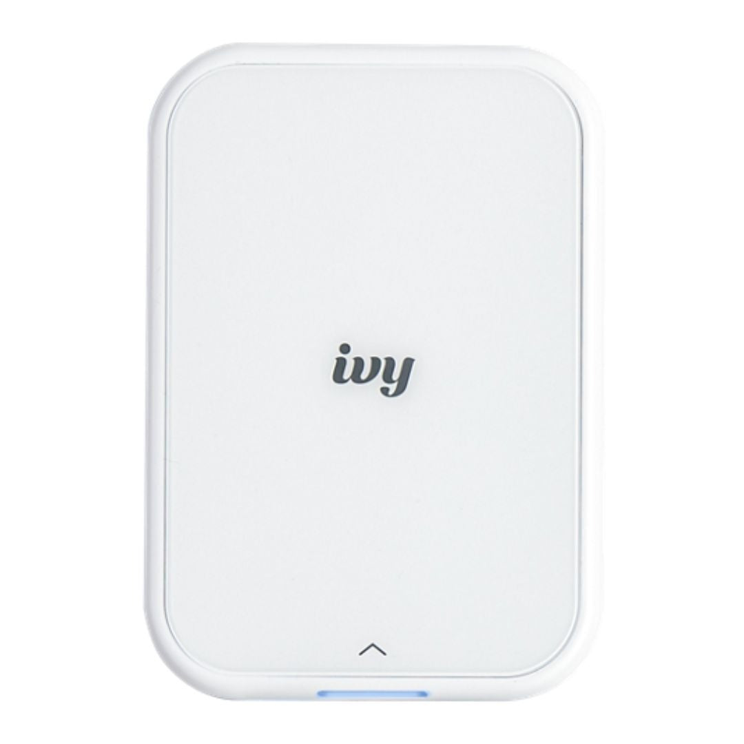 Canon IVY 2 Mini Compact Photo Sticker Printer with LED Light Bar and Built-In Battery (Pure White)