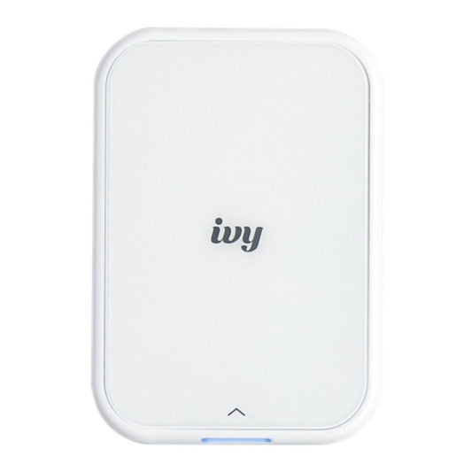 Canon IVY 2 Mini Compact Photo Sticker Printer with LED Light Bar and Built-In Battery (Pure White)