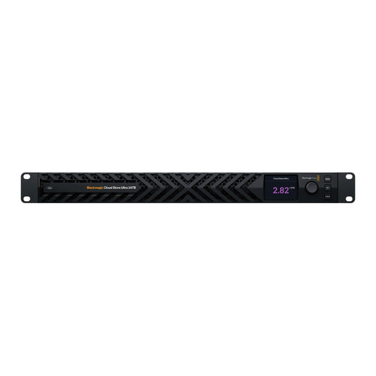Blackmagic Design Cloud Store Ultra 24TB SSD 100GbE Rackmount Shared Storage System (Black)