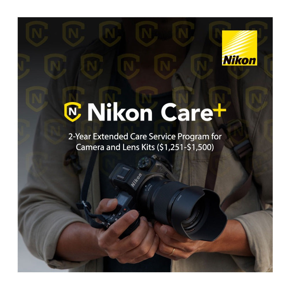 Nikon Care+ 2-Year Extended Warranty Plan for Cameras and Lenses Kit ($1,251-$1,500)