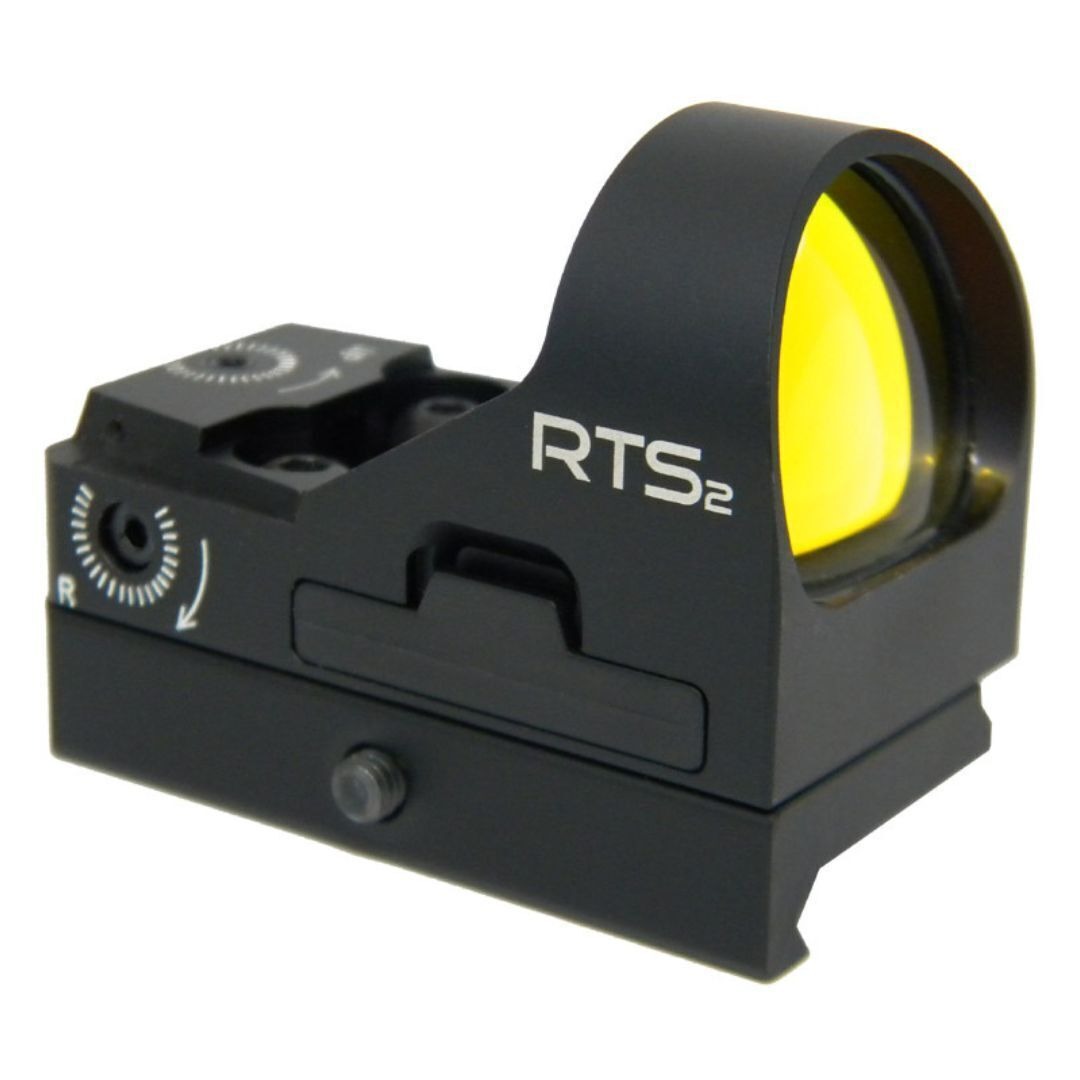 C-MORE RTS2R V5 Micro Red Dot Sight with Rail Mount and Motion Sensing System, Black (10 MOA)
