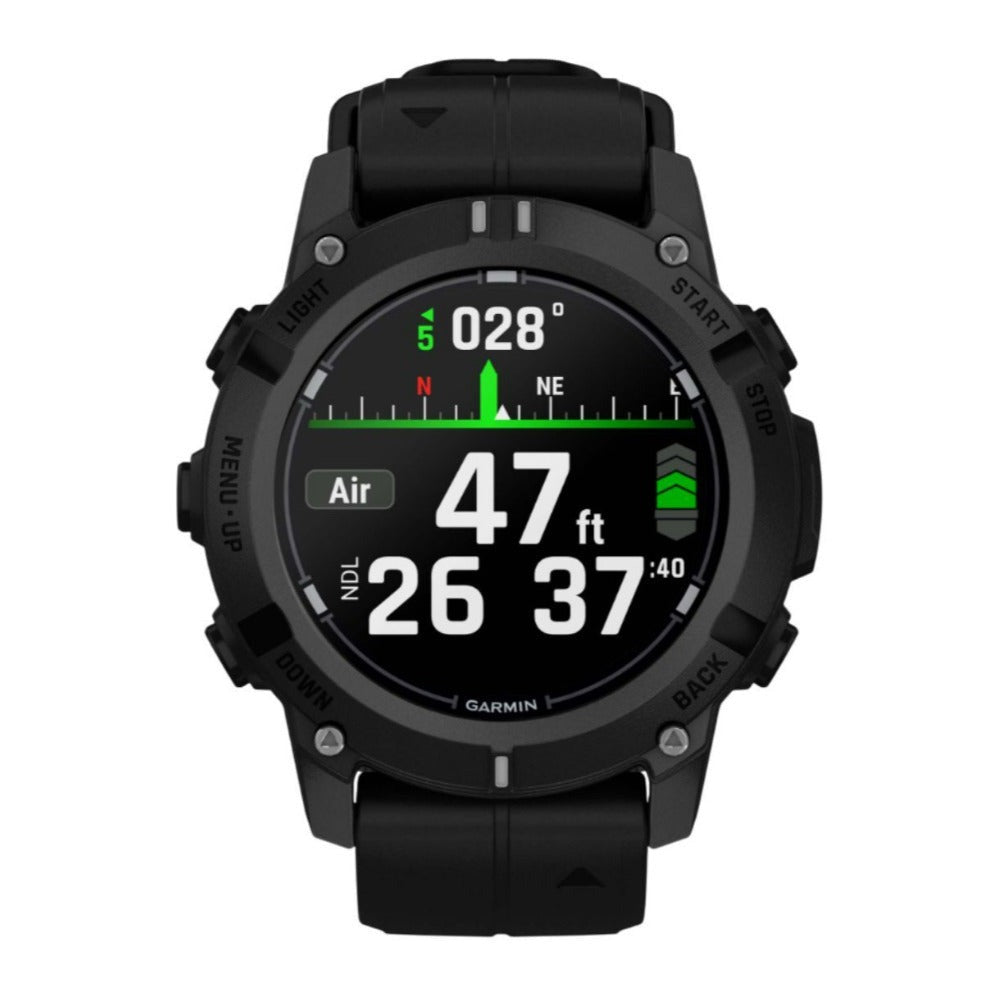 Garmin Descent G2 45mm GPS Dive Smart Watch Black with T2 Transceiver Bundle