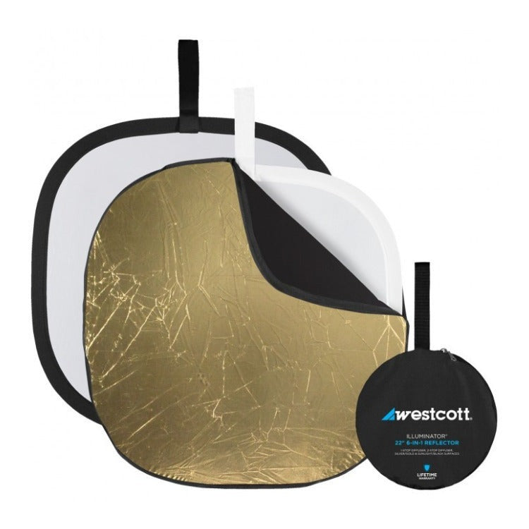 Westcott Illuminator Collapsible 6-in-1 Reflector Kit (22-Inch)