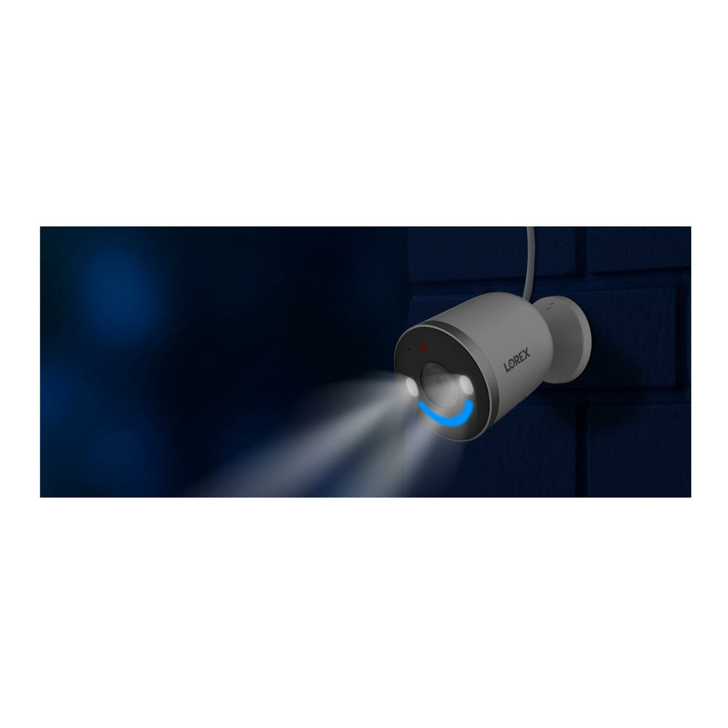 Lorex 4K Spotlight Indoor Outdoor Wi-Fi 6 Security Camera with Smart Security Lighting