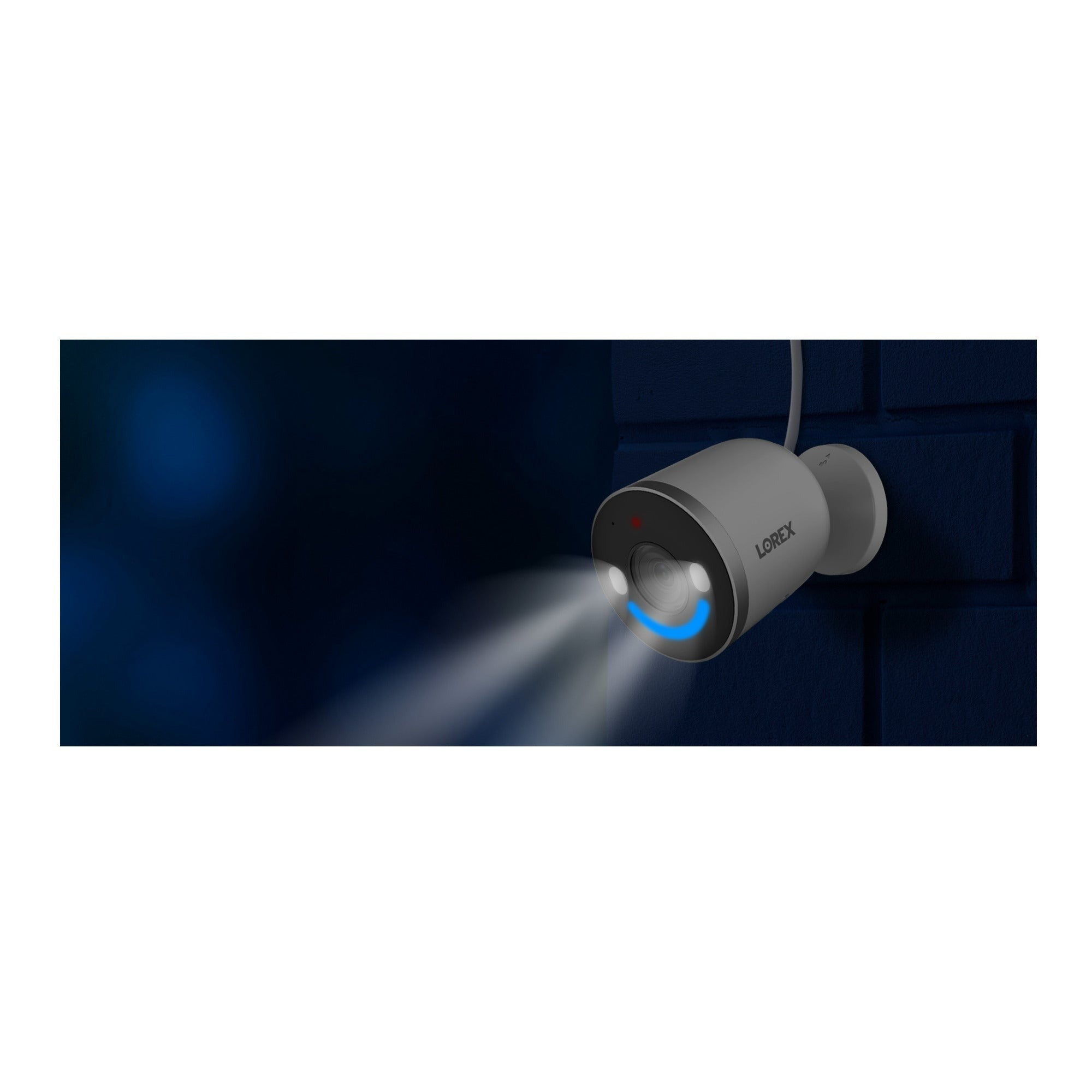 Lorex 4K Spotlight Indoor Outdoor Wi-Fi 6 Security Camera with Smart Security Lighting