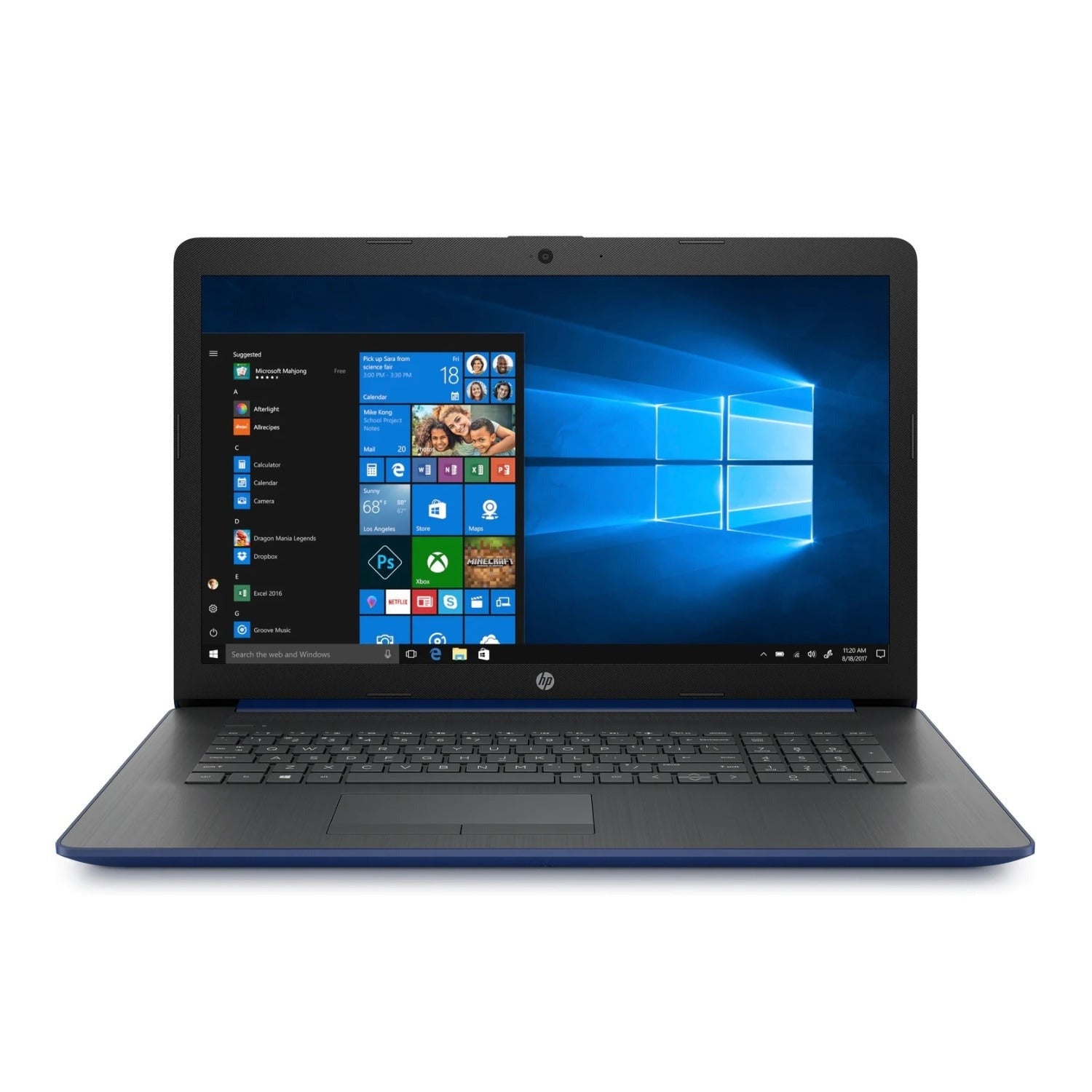 HP 17-CA 17.3" HD+ Laptop, AMD Ryzen 3 3200U, 8GB RAM, 512GB SSD, Windows 10 (Certified Refurbished)