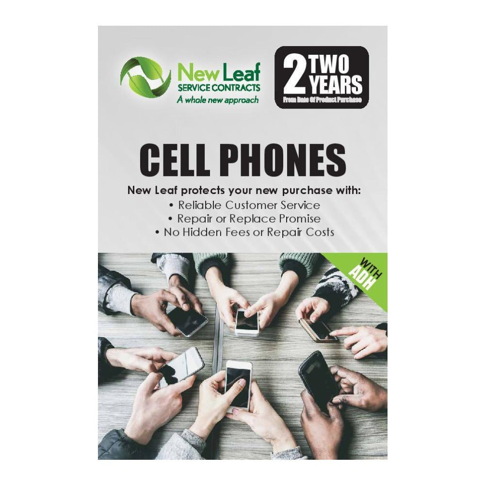 New Leaf 2-Year Cell Phones Service Plan with ADH for Products Retailing Under $1000