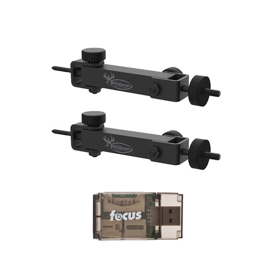 Wildgame Innovations Eco Mount (2-Pack) Bundle with Card Reader (3 Items)