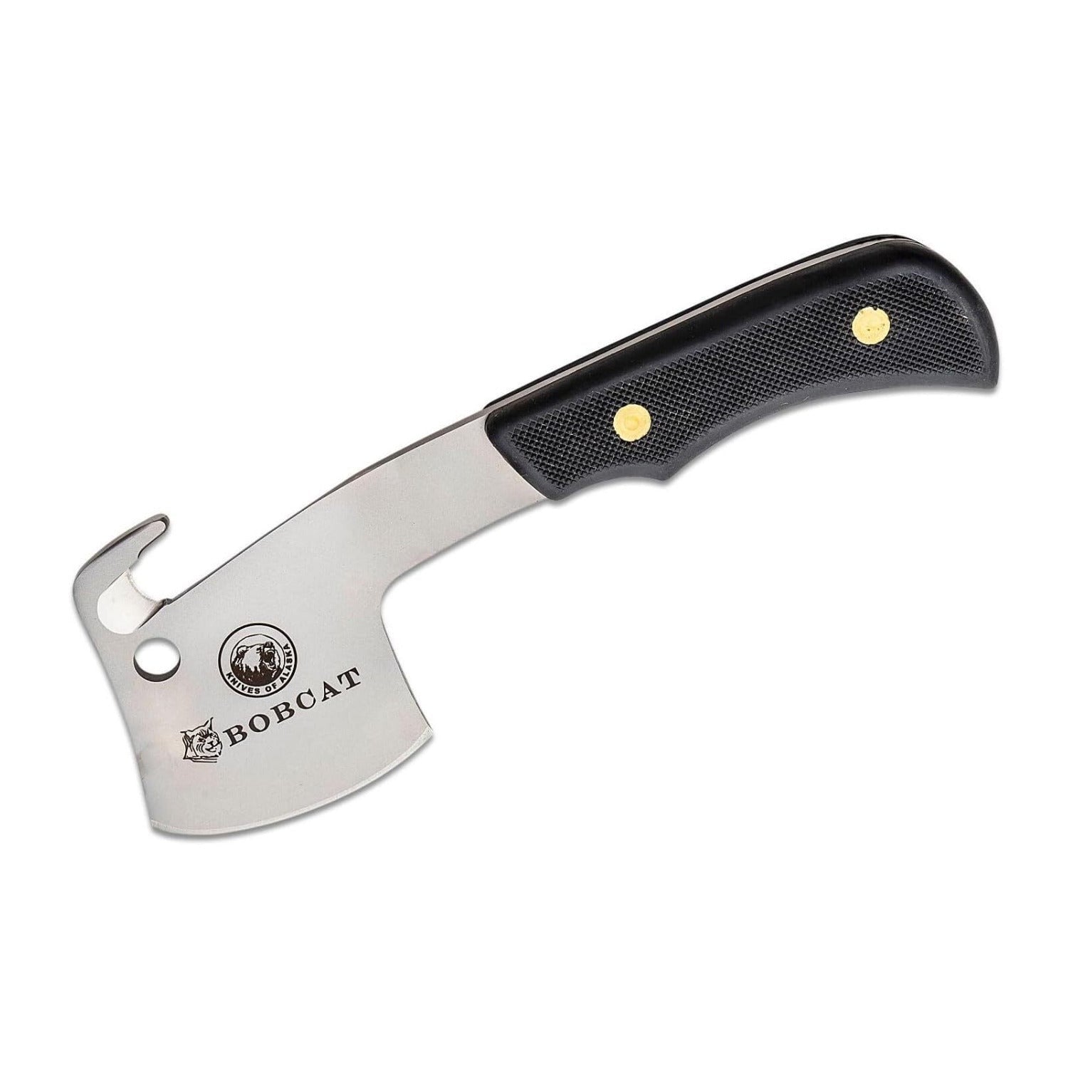 Knives of Alaska Bobcat Mini Hatchet and Alpha Wolf D2 Fixed-Blade Knife Combo