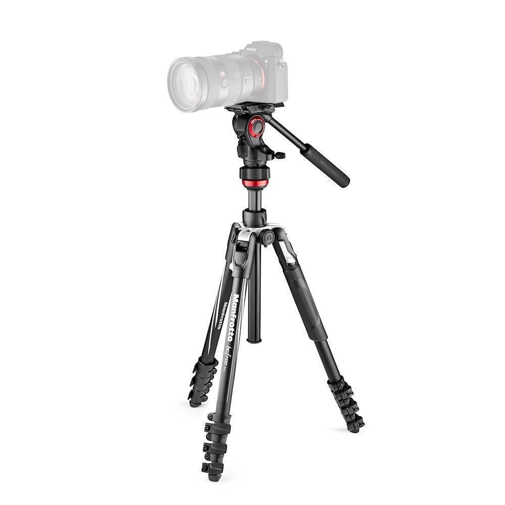 Manfrotto Befree Travel Fluid Drag System Professional Video Tripod