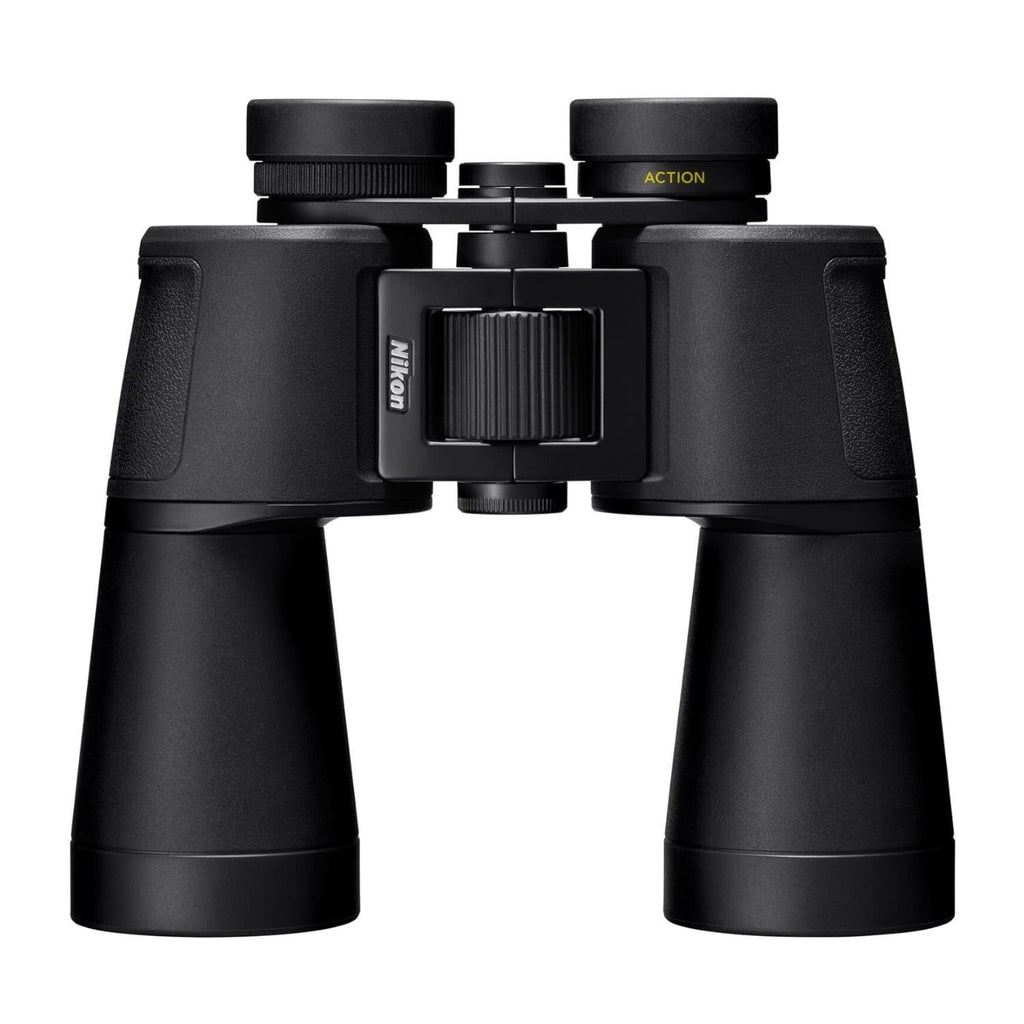 Nikon Action 12x50 Binoculars (Black) with Bungee Strap Bundle