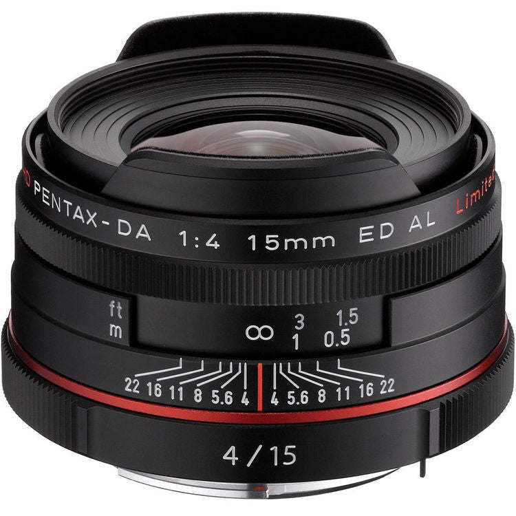 Pentax smc DA 15mm f/4 ED AL Limited Edition Camera Lens (Black)