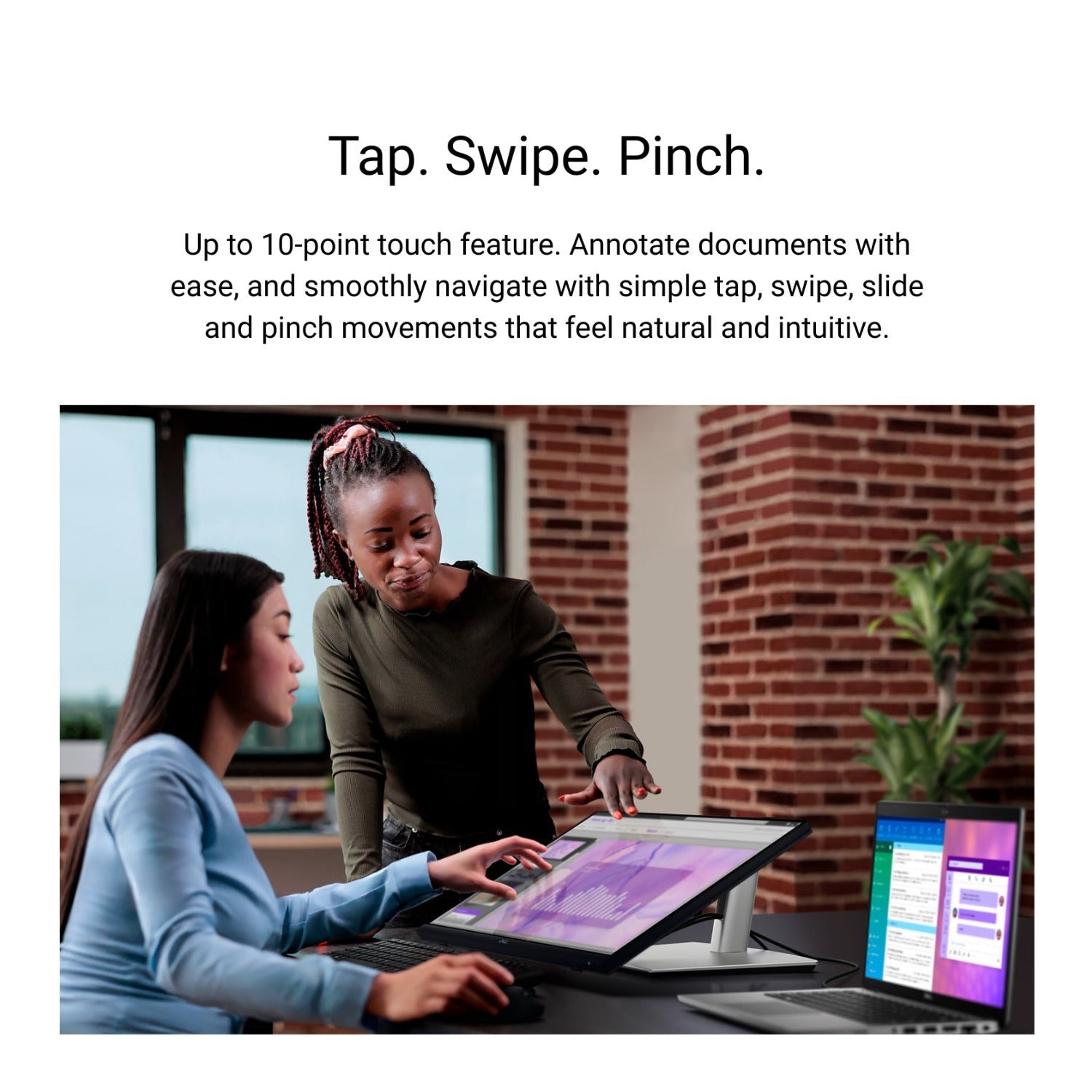 Dell P2424HT 24-Inch Multi-Touch FHD 16:9 IPS Display Monitor Bundle