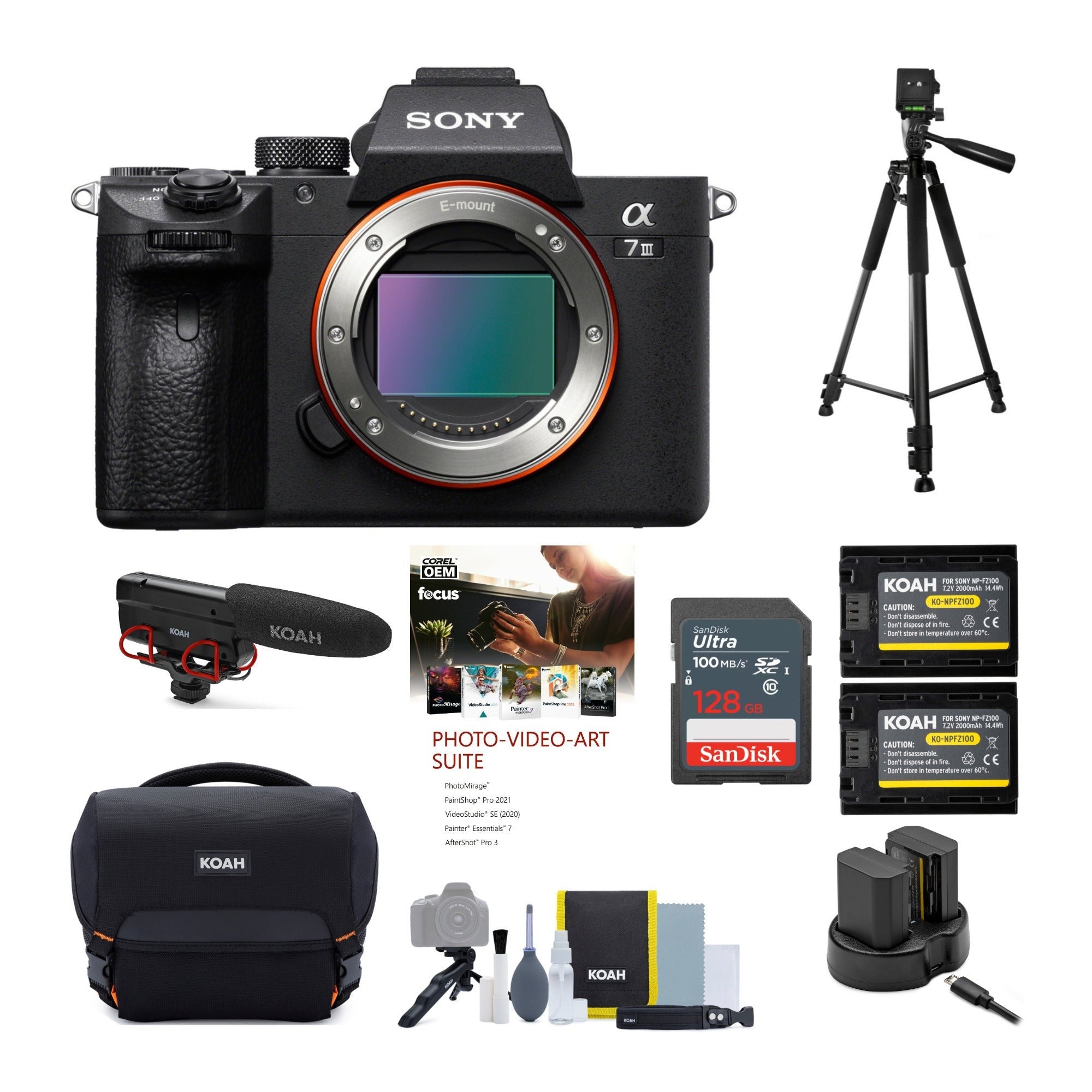 Sony Alpha a7 III Mirrorless Digital Camera (Body Only) Bundle with Accessories