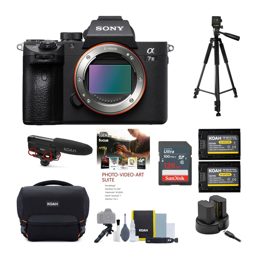 Sony Alpha a7 III Mirrorless Digital Camera (Body Only) Bundle with Accessories