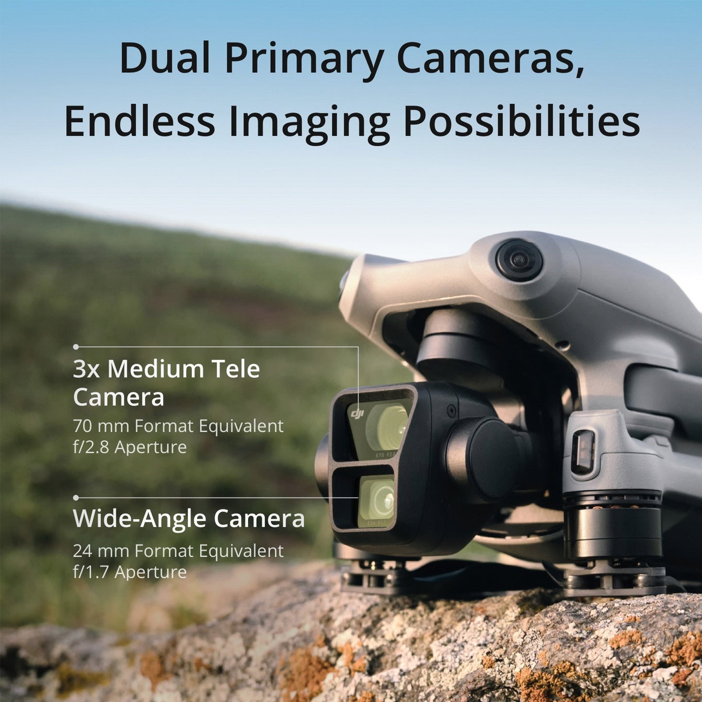DJI Air 3 Drone Fly More Combo with RC-N2 Ultimate Flight Bundle