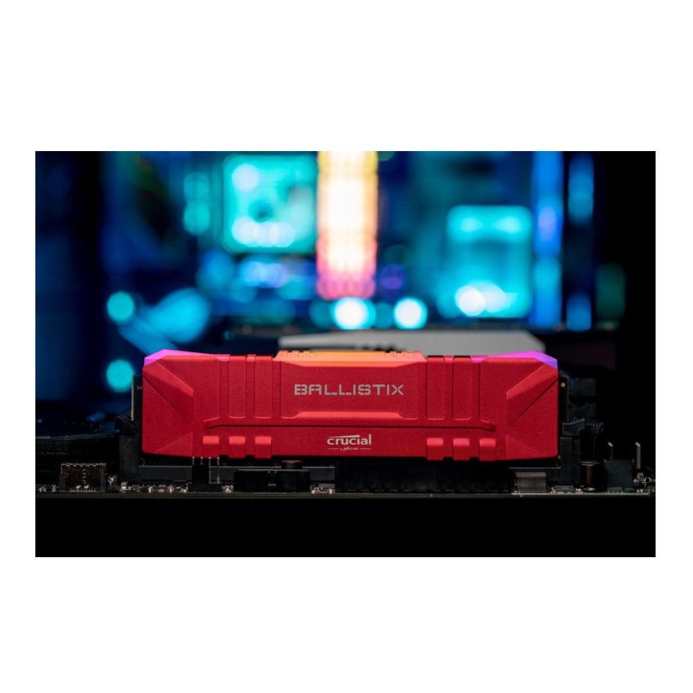 Crucial Ballistix CL15 UDIMM 32GB DDR4-3000 Gaming Memory Kit (2 x 16GB, Red)
