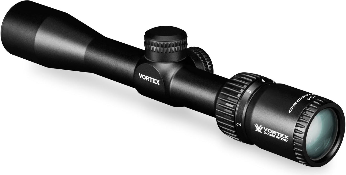Vortex Scout Crossfire II 2-7x32 Riflescope with Sure Fit Case and Cap
