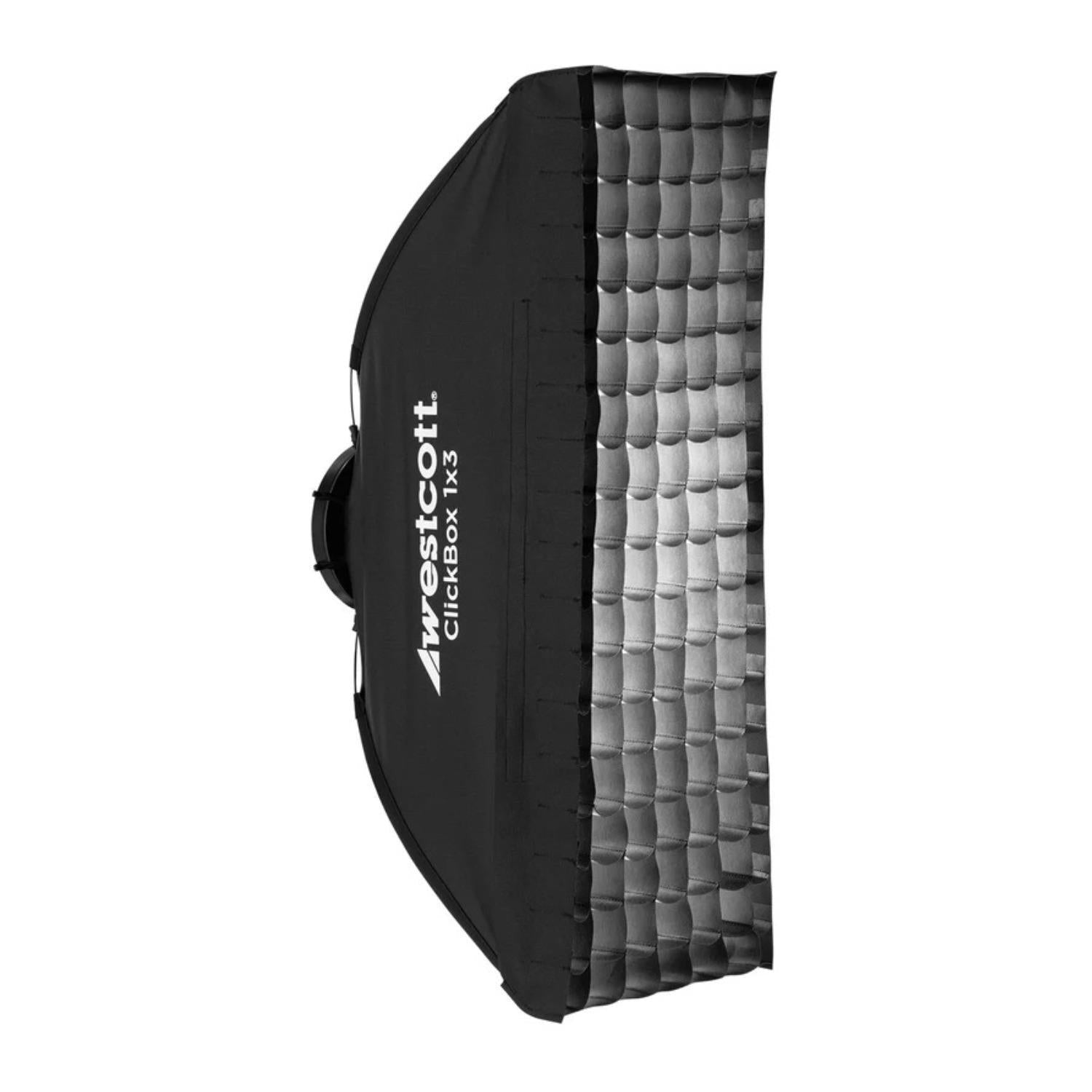 Westcott 40-Degree Egg Crate Grid for ClickBox 1x3 with Travel Case