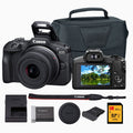 Canon EOS R100 Mirrorless Camera with 18-45mm Lens Bundle