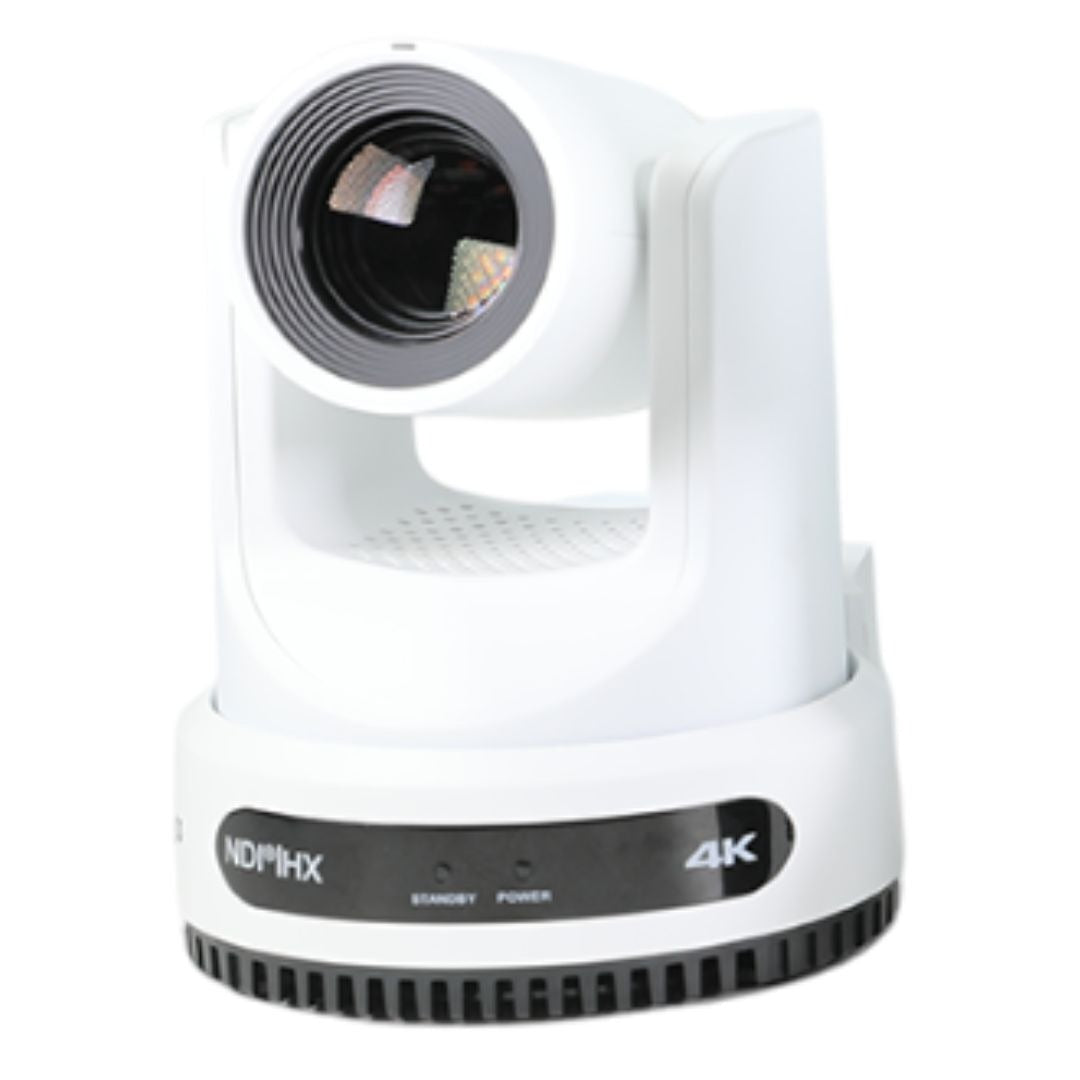 PTZOptics Move 4K PTZ Camera with NDI HX3, 12X Optical Zoom Range, and Auto Tracking (White)