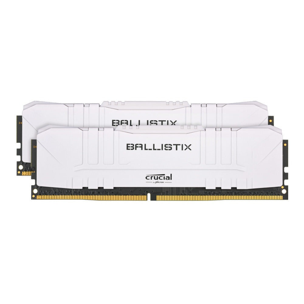 Crucial Ballistix CL16 UDIMM 32GB DDR4-2666 Gaming Memory Kit (2 x 16GB, White)