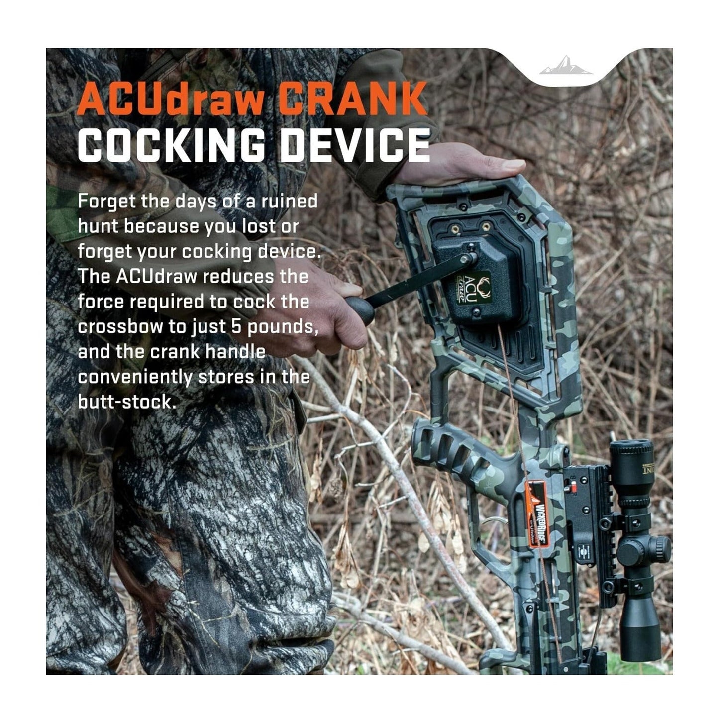 Wicked Ridge Commander 400 Crossbow Peak XT 400 FPS with ACUdraw Scope Package