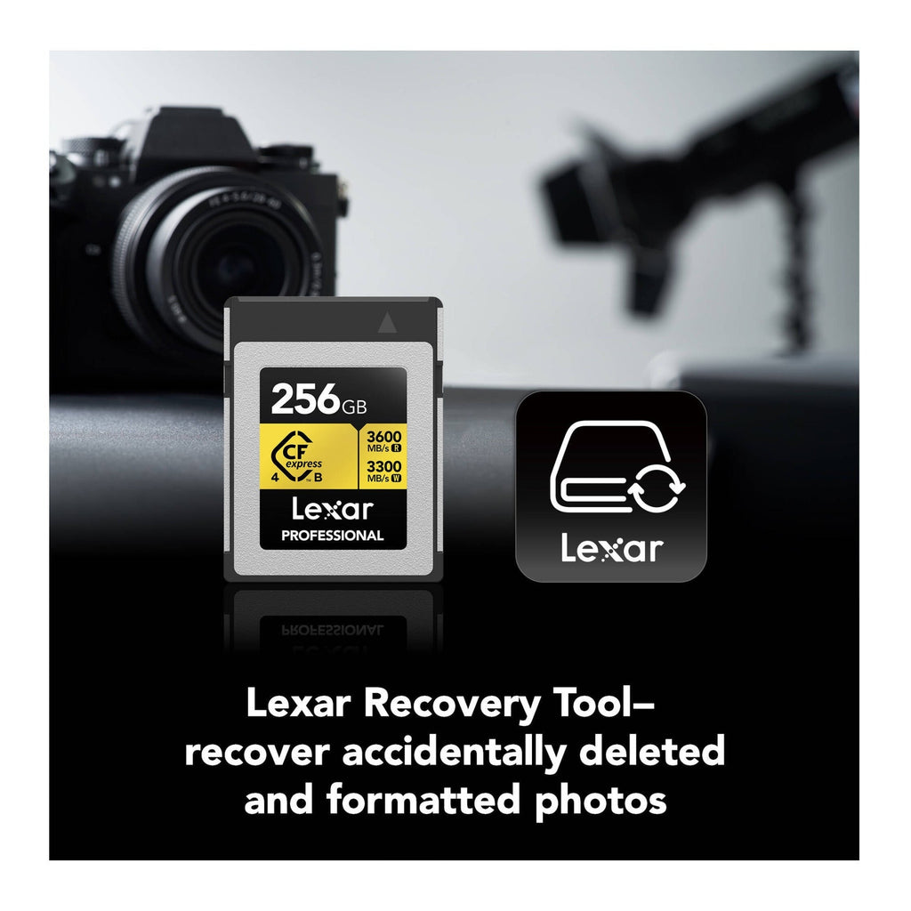 Lexar 256GB Professional GOLD CFexpress 4.0 Type B Memory Card