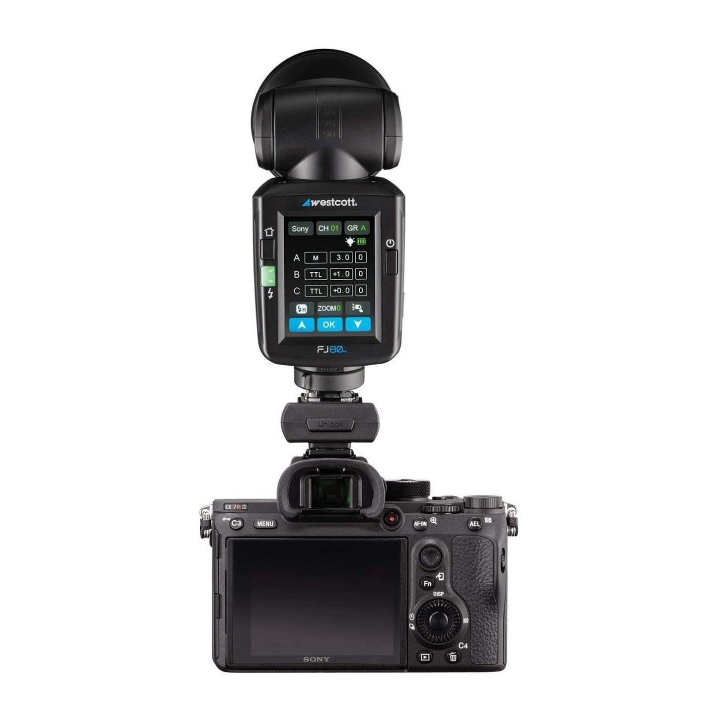Westcott FJ80 Universal Touchscreen 80Ws Speedlight w/ Adapter for Sony Cameras