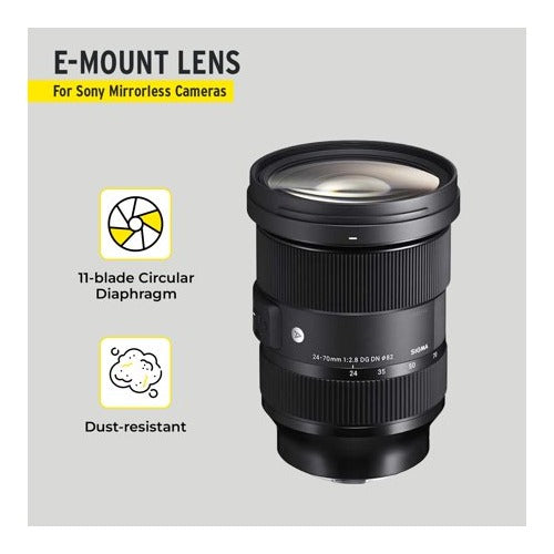 Sigma 24-70mm f/2.8 DG DN Lens for Sony E-Mount with Memory Bundle