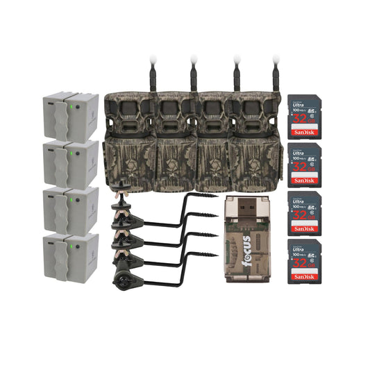 Stealth Cam Revolver Pro 2.0 360 Degree 40MP Brown Trail Cam Bundle
