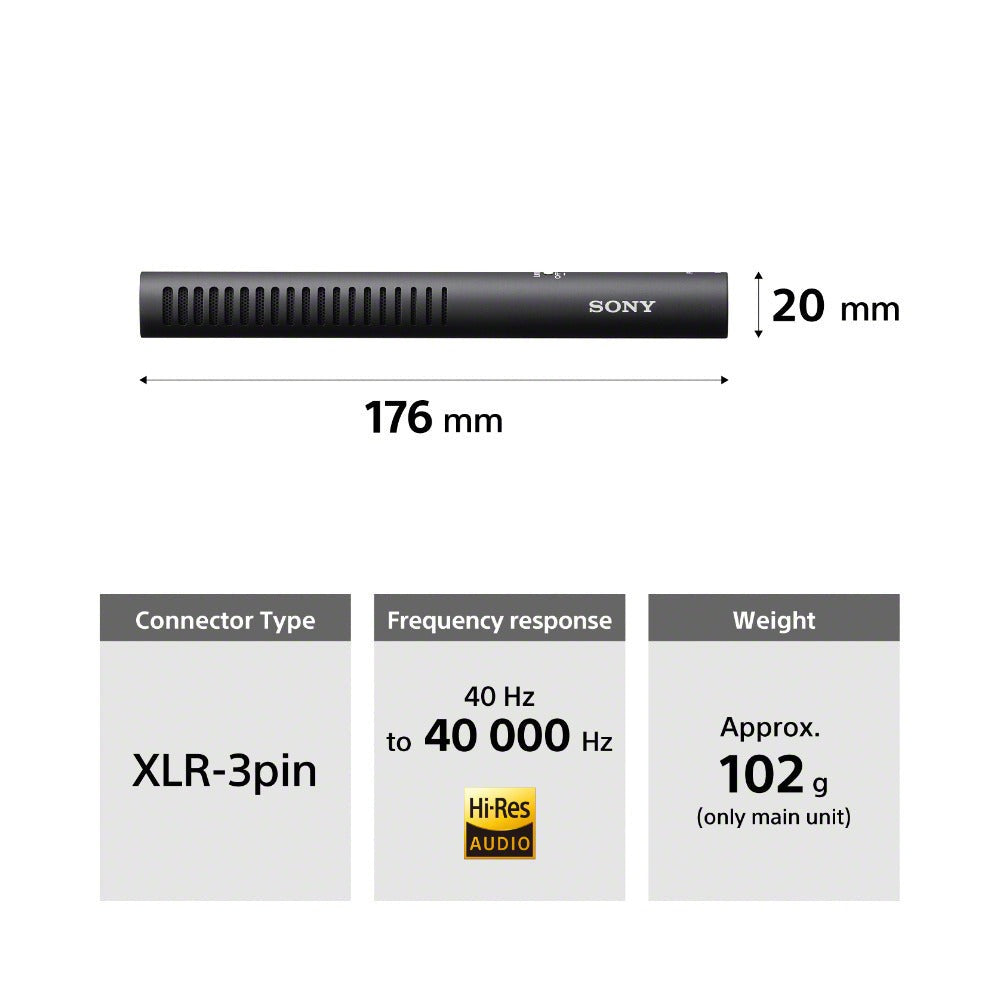 Sony ECM-778 Shotgun Microphone with Compact Design Introduced (Black)
