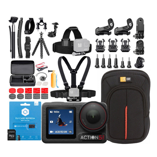 DJI Osmo Action 5 Pro Standard Combo Action Camera with 4nm Chip and 47GB Built-In Storage Bundle