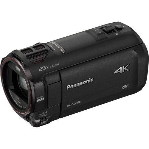Panasonic HC-VX981K 4K Ultra HD Camcorder with 64GB SD Card and Battery Bundle