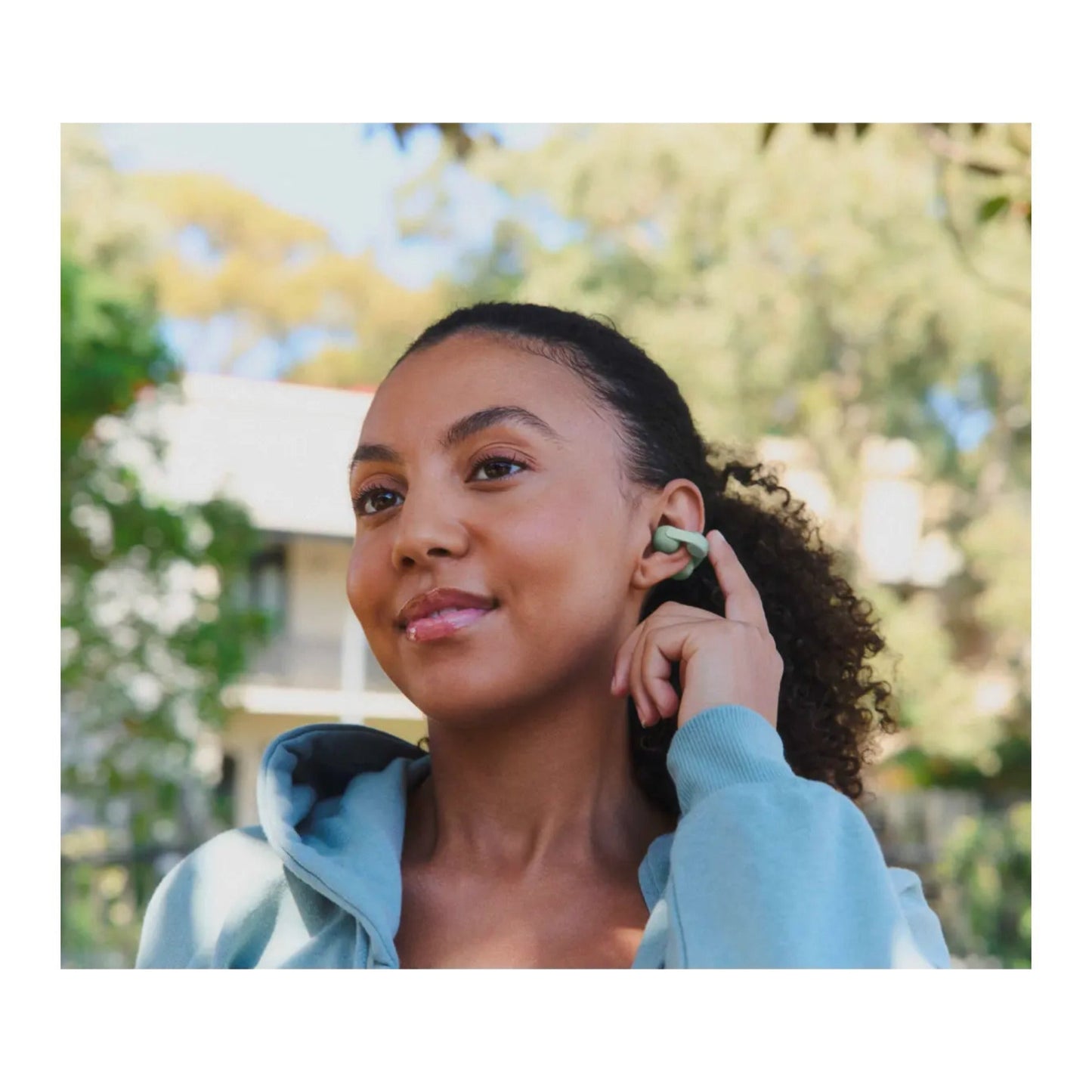 Sony LinkBuds Clip Truly Wireless Open Earbuds (Green)