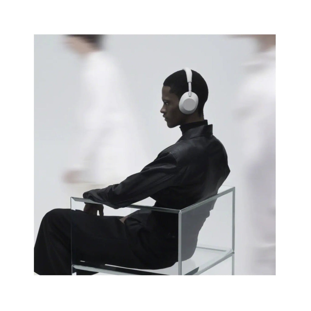 Sony WH-1000XM6 Wireless Headphones (Silver) Bundle with Clip-On Light
